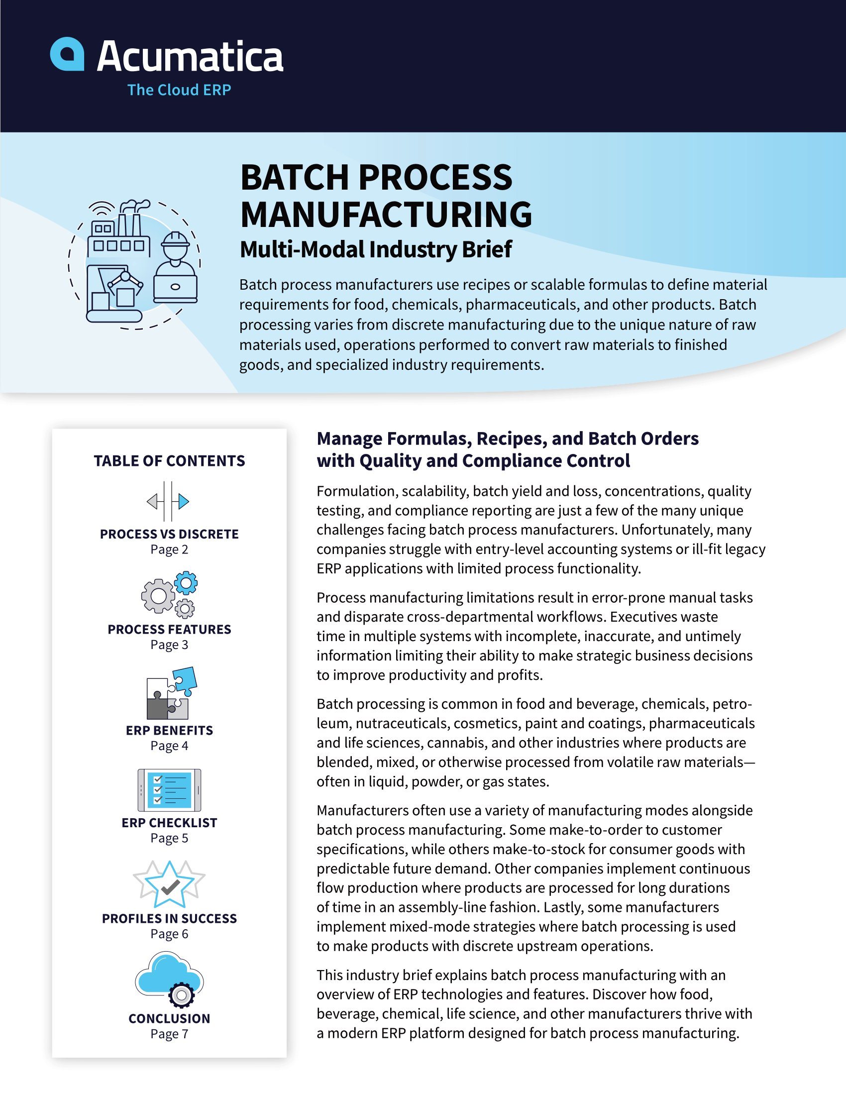 Batch Process Manufacturing